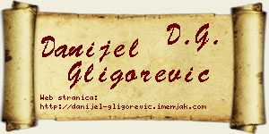 Danijel Gligorević vizit kartica